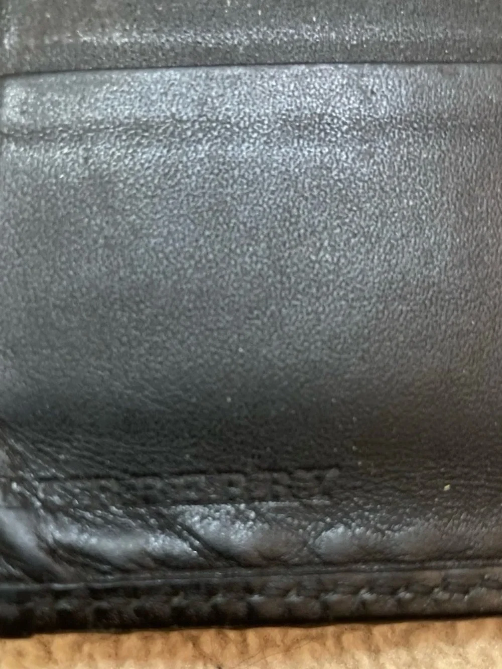 Authentic Burberry Mens Bifold Wallet Tons Of Space And Split Cash Section